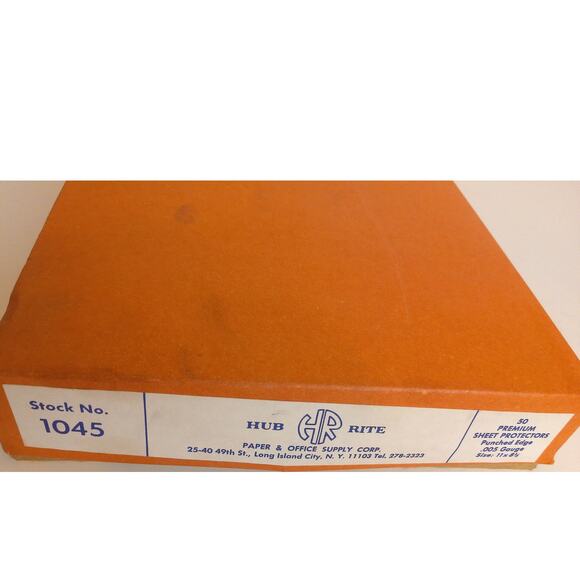 Hub Rite 50 Premium Sheet Protectors .005 Gauge Punched Edge 8.5 x 11 New - Picture 4 of 6